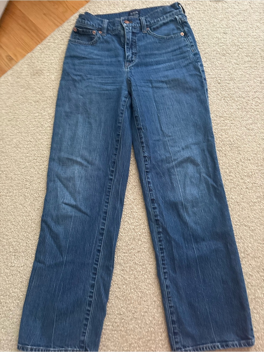 J. Crew Women's Dark Blue Wide-Leg Jeans